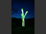 Lichtobjekt 2
Kunstharz-Lichtskulptur mit LED-Beleuchtung
Mae: Hhe 240 cm